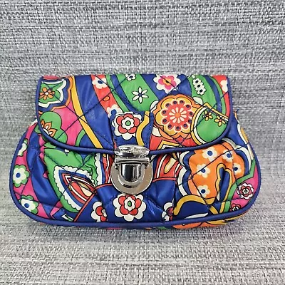 Vera Bradley Bag Wristlet Quilted Small Clutch Bag Floral Print Purse • $8.99