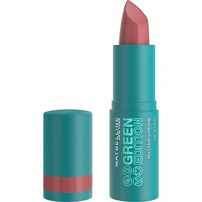 Maybelline Green Edition Butter Cream High-Pigment Lipstick Glacier Nude Pink • $7.99