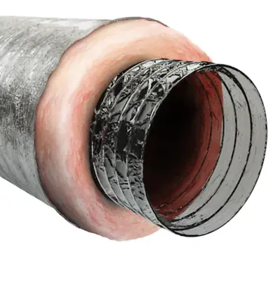 6 X25' Insulated Polyester Flexible AIR Duct Durable Jacket R4 HVAC FLEX • $65.11