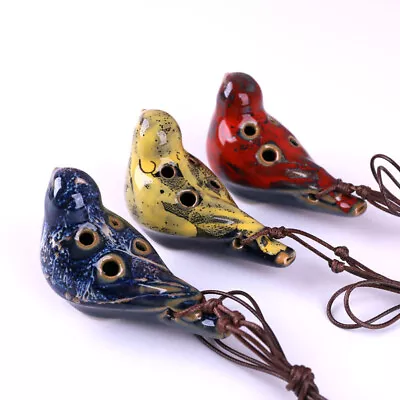 Bird Shaped 6-Hole Ocarina For Beginners Instrument Six-Hole Alto C Ocarina • $20.66