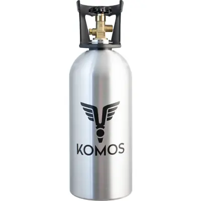 KOMOS® 10 Lb CO2 Tank | Premium Aluminum | New | CGA320 Valve | US DOT Approved • $160