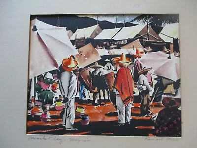 Raymon Price Original Watercolor Painting Antique Vintage Mexico Mexican 1930's  • $880