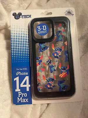Disney Parks Stitch Ice Cream 3D Effect D-Tech  IPhone 14 Pro Max Case Cover NEW • £59.99