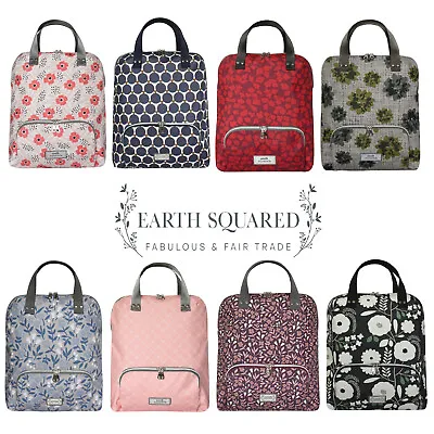£42.99 • Buy Earth Squared Oil Cloth Backpack Rucksack In A Choice Of Prints 