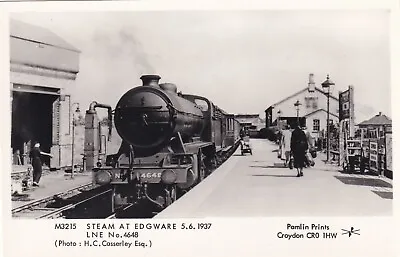 LNER Steam Train Edgware 1937 Pamlin Repro Photo Postcard M3215 • £2.75