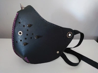 £9.99 • Buy Steampunk Goth Face Mask Spikes