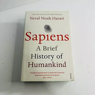 Sapiens: A Brief History Of Humankind By Yuval Noah Harari (Paperback 2015) • $25