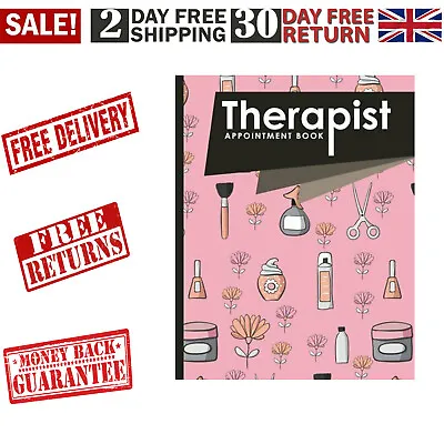 £5.99 • Buy Therapist Appointment Book, 4 Columns Scheduling Book, Cute Beauty Shop Cover