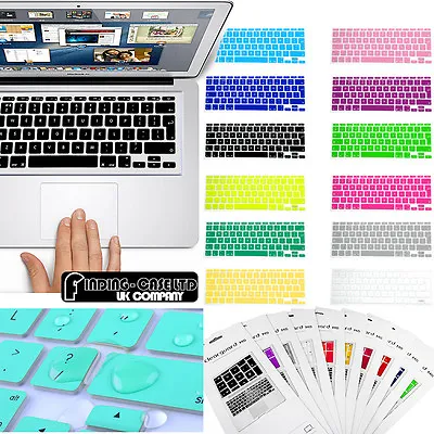 £3.49 • Buy NEW Silicon UK/EU Layout Keyboard Skin Cover Macbook Pro / Pro Retina 13  15 