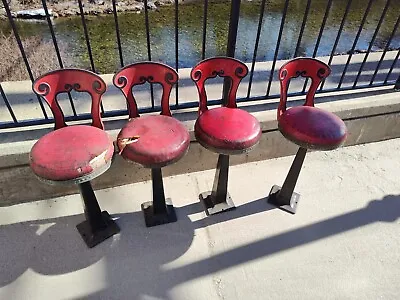 Antique 1900s Soda Fountain Ice Cream Parlor Stools  X12 • $5500