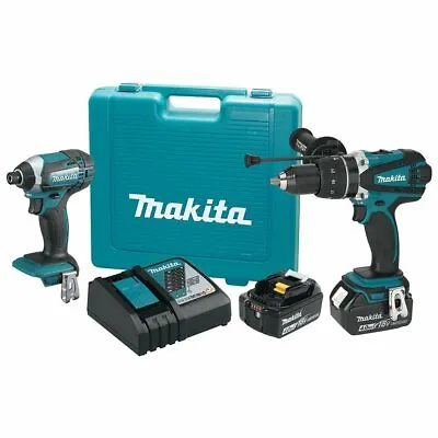 Makita XT263M 18-Volt 4.0Ah 2-Tool Impact Driver And Drill Driver Combo Kit • $349