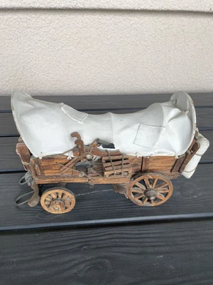 $49 • Buy Vintage 12  Wooden Western Covered Wagon  - Great Design