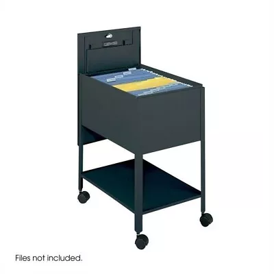 Safco Extra Deep 1 Drawer Legal Mobile Metal Tub File With Lock In Black • $287.99