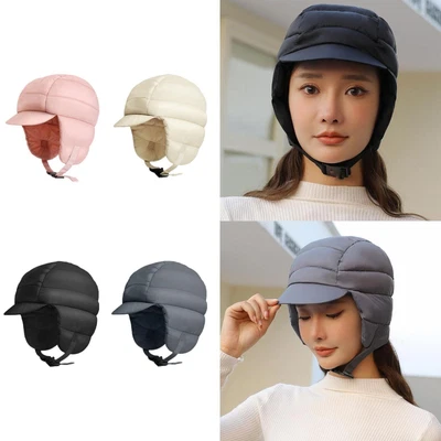 £10.54 • Buy Winter Baseball Caps Ski Brim Hat Motorcycle Cycling Hat Thermal Waterproof Ear
