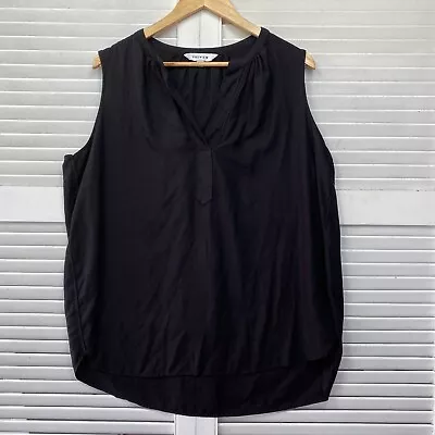 Preview Blouse Top Womens Size 10 Black Sleeveless Viscose Blend Ladies • $5