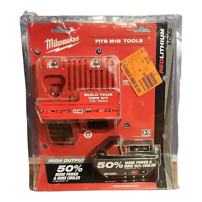 Milwaukee 48-59-1880 M18 18V Starter Kit W/Battery & Rapid Charger OPEN BOX • $119.99