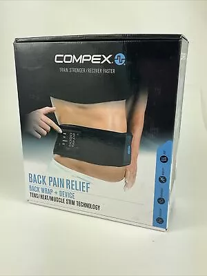 Compex Back Pain Relief Back Wrap + Device TENS Heat  Muscle Stim S/M • $39.99