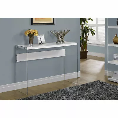 Monarch Modern Console Table Glass Specialties Hall Tempered Glass Entry • $141.66