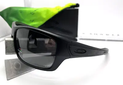 Oakley Turbine Si Matte Black W/ Prizm Black Polarized Sunglasses Oo9263-50 $214 • $125