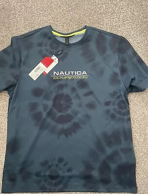 Nautica Men’s Bnwt T Shirt Navy Size Large • £4.99