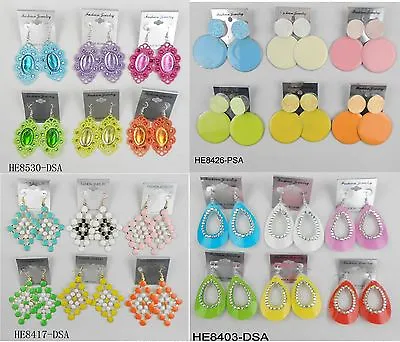 A-009 Wholesale Jewelry Lots 10 Pairs Mixed Style Colorful Drop Fashion Earrings • $9.99
