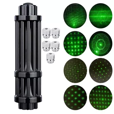 5 Watt Adjustable Green Laser Pointer Pen Visible Light Torch & 5 Star Caps US • $23.99