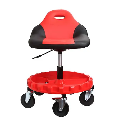 400 Lbs Adjustable Height Mobile Roller Gear Seat W/Tray And Five  5  Caster • $94