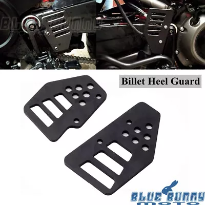 Black Aluminum Guard Foot Peg Heel Covers For Harley PAN AMERICA 1250 S 21-up • $34.74