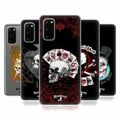 Official Alchemy Gothic Skull And Cards Soft Gel Case For Samsung Phones 1 • £17.95