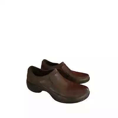 MERRELL Spire Stretch Brown Leather Women’s Slip On Comfort Loafers Size 8.5 • $26.39