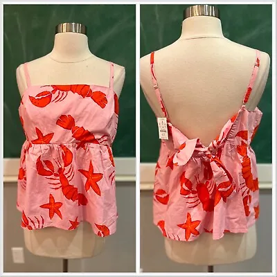 J Crew Lobster Top Womens Size 12 P NWT Summer Top • $16