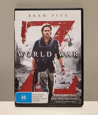 World War Z 2013 DVD R4 Brad Pitt - Very Good Condition - Free Postage • $4.70