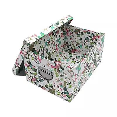 Collapsible Storage Box Decorative Memory Box With Lid & Metal Reinforced Corner • $26.70