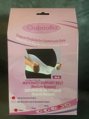 Gabrialla Black Size Xl Maternity Support Belt Ms-96 - Brand New In Box • $19.95