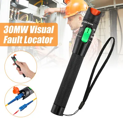 30MW 30KM Laser Network Cable Tester Fiber Optic Cable Finder Visual Fault Locat • $24.99