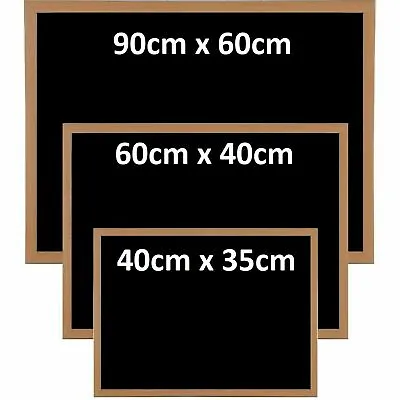 £8.99 • Buy Premium Blackboard Magnetic Wooden Framed School Office Notice Menu Chalk Board
