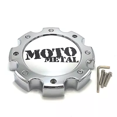 MotoMetal Chrome 8x200 & 8x210 Front Wheel Center Hub Cap For MO963 Dually Wheel • $32