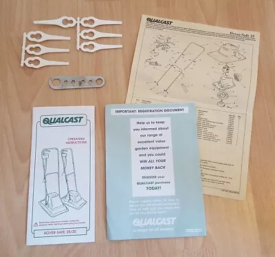 Official Qualcast Hoversafe Spare Blades Spanner Tool & Paperwork • £1.99