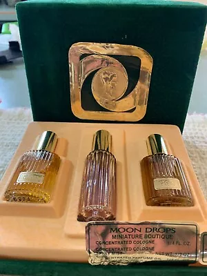 Revlon Moon Drops Perfume Miniature 3 Piece Boxed Set • $59.99