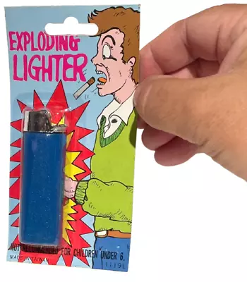 EXPLODING BANG CIGARETTE LIGHTER Cigar Smoker Prank Joke Bar Gag Bic Funny Gift • $8.99