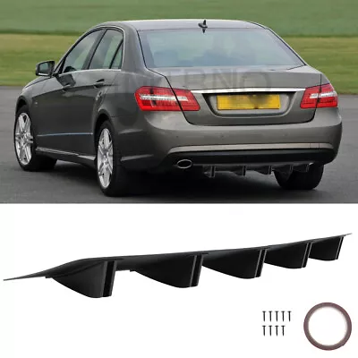 For Benz W212 W211 E Class E350 E250 Rear Diffuser 5 Fins Bumper Splitter Lip • $39.59