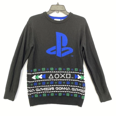 $14.99 • Buy Mens PLAYSTATION CHRISTMAS HOLIDAY SWEATER LONG SLEEVE SIZE MEDIUM
