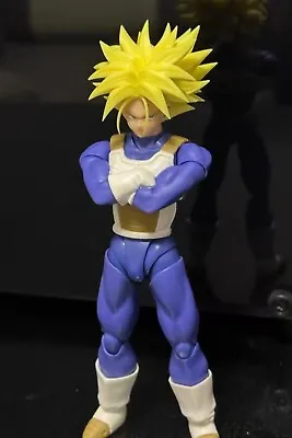 CUSTOM Dragon Ball Z S.H.Figuarts Trunks Head Blow Up (For 2.0 Face No Body） • $59.90