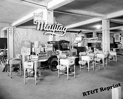 Vintage Maytag Washing Machine Store Display Photo Year 1926 • $18.75