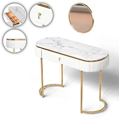 Makika Dressing Table Makeup Drawer Mirror Vanity Desk Dresser Modern Bedroom • £145.42