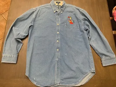 Vintage 90s Maxine-Hallmark Shirt Large Maxine Embroidered Pocket • $15