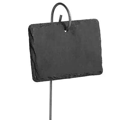 £15.99 • Buy Plant Labels Slate & Chalk Garden Markers Greenhouse Herb Stakes Set Of 10 | M&W