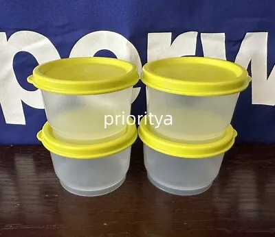 Tupperware 4oz / 120ml Snack Cup Clear Container With Margarita Seal Set 4 New • $14