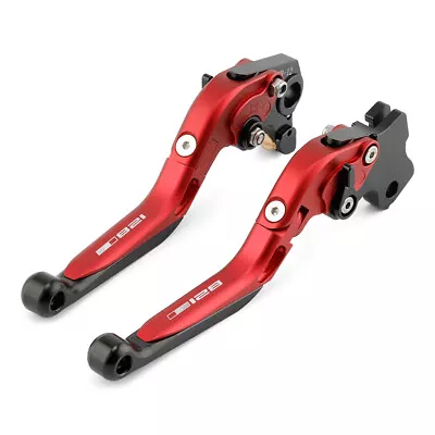 LOGO Folding Extendable Brake Clutch Levers For DUCATI MONSTER 766/797/821/1200 • $29.39