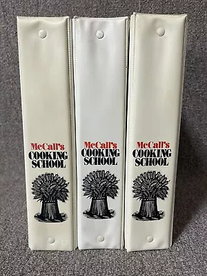 3 Volume Set McCall's Cooking School Cook Book 3 Ring Binder • $40